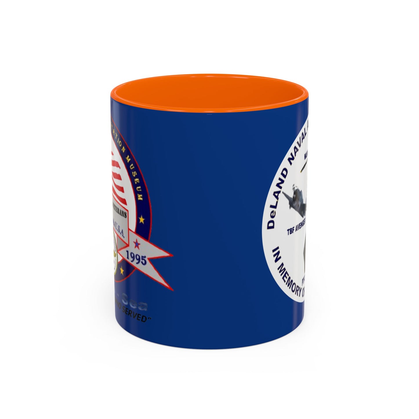 DNASM 2-sided, Founding & Student Art w/WhiteBG Dark Blue Accent Mug by theGreenDragonTavern.shop