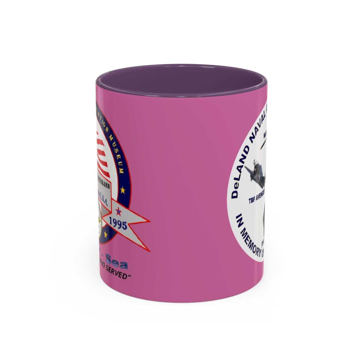 DNASM 2-sided, Founding & Student Art w/WhiteBG Pink Accent Mug by theGreenDragonTavern.shop