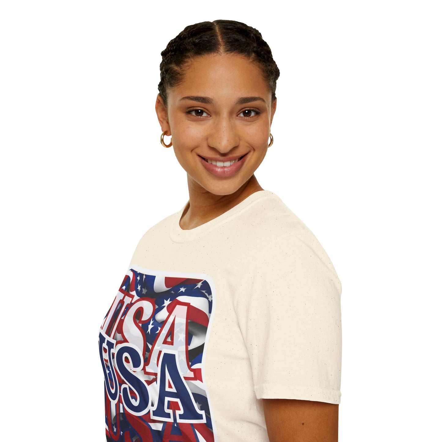 Red White and BLUE USA Patriot Light colors Unisex T-Shirt by theGreenDragonTavern.shop