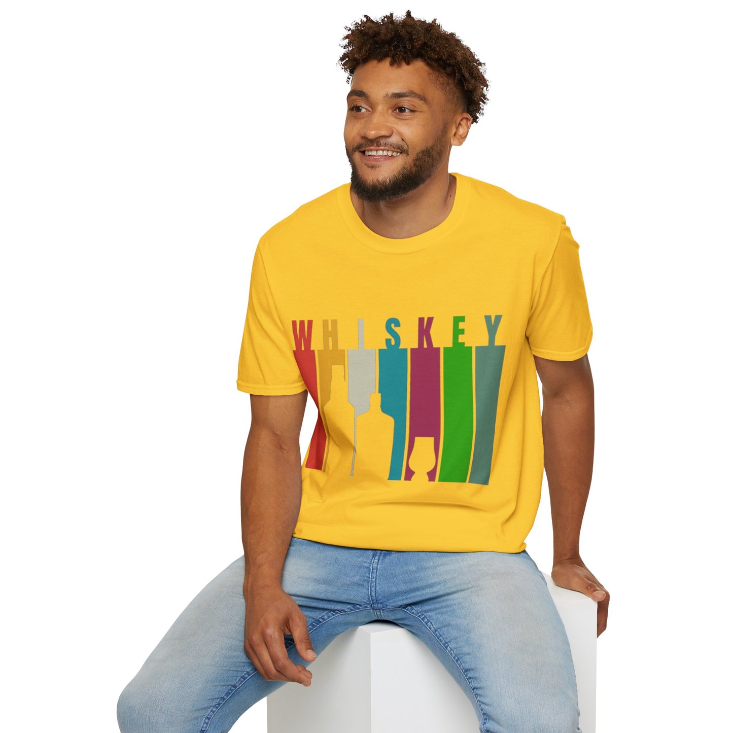 Whiskey spelled with an 'e' Light colors Unisex T-Shirt by theGreenDragonTavern.shop