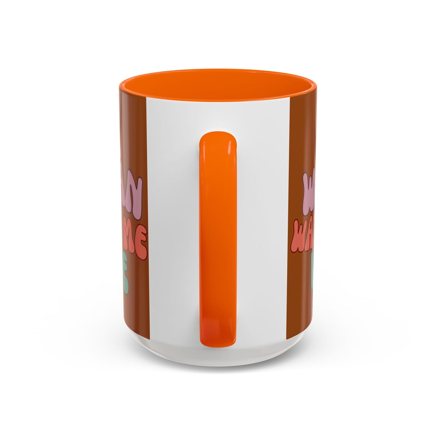 I Am Woman Watch Me Vote Brown Accent Mug by theGreenDragonTavern.shop