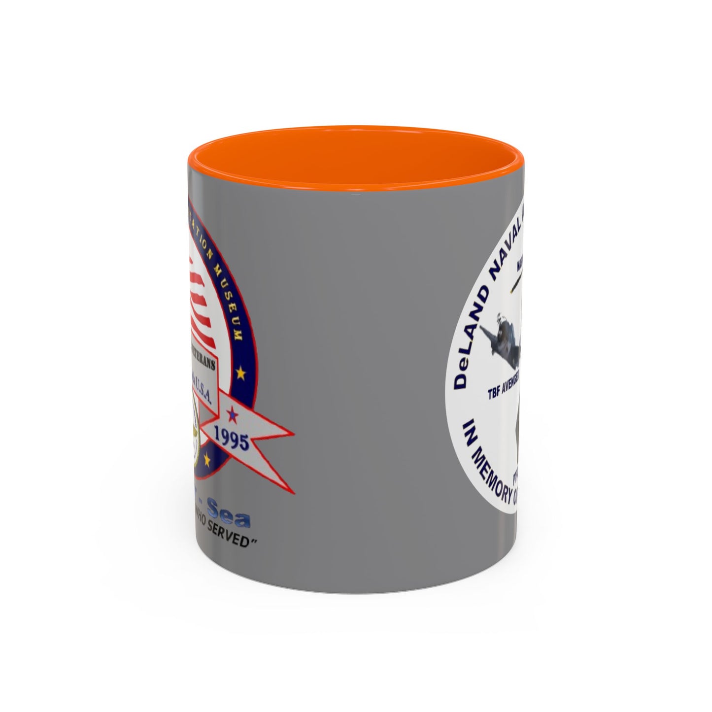 DNASM 2-sided, Founding & Student Art w/WhiteBG Grey Accent Mug by theGreenDragonTavern.shop