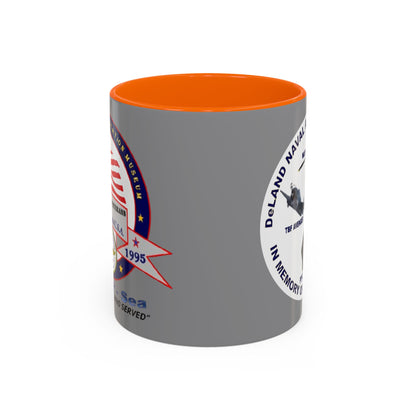 DNASM 2-sided, Founding & Student Art w/WhiteBG Grey Accent Mug by theGreenDragonTavern.shop