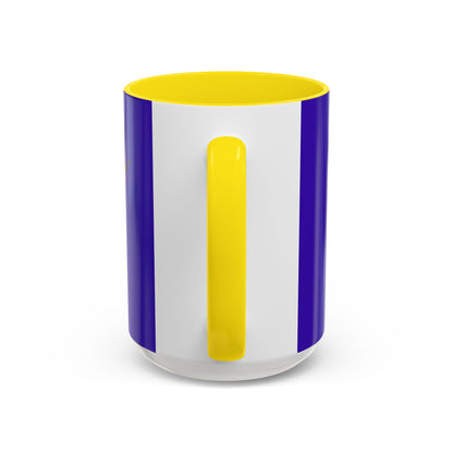 Hula Girl Packin' Heat Dark Purple Accent Mug by theGreenDragonTavern.shop
