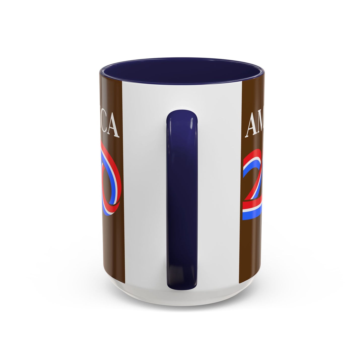 America 250 Brown Accent Mug by theGreenDragonTavern.shop