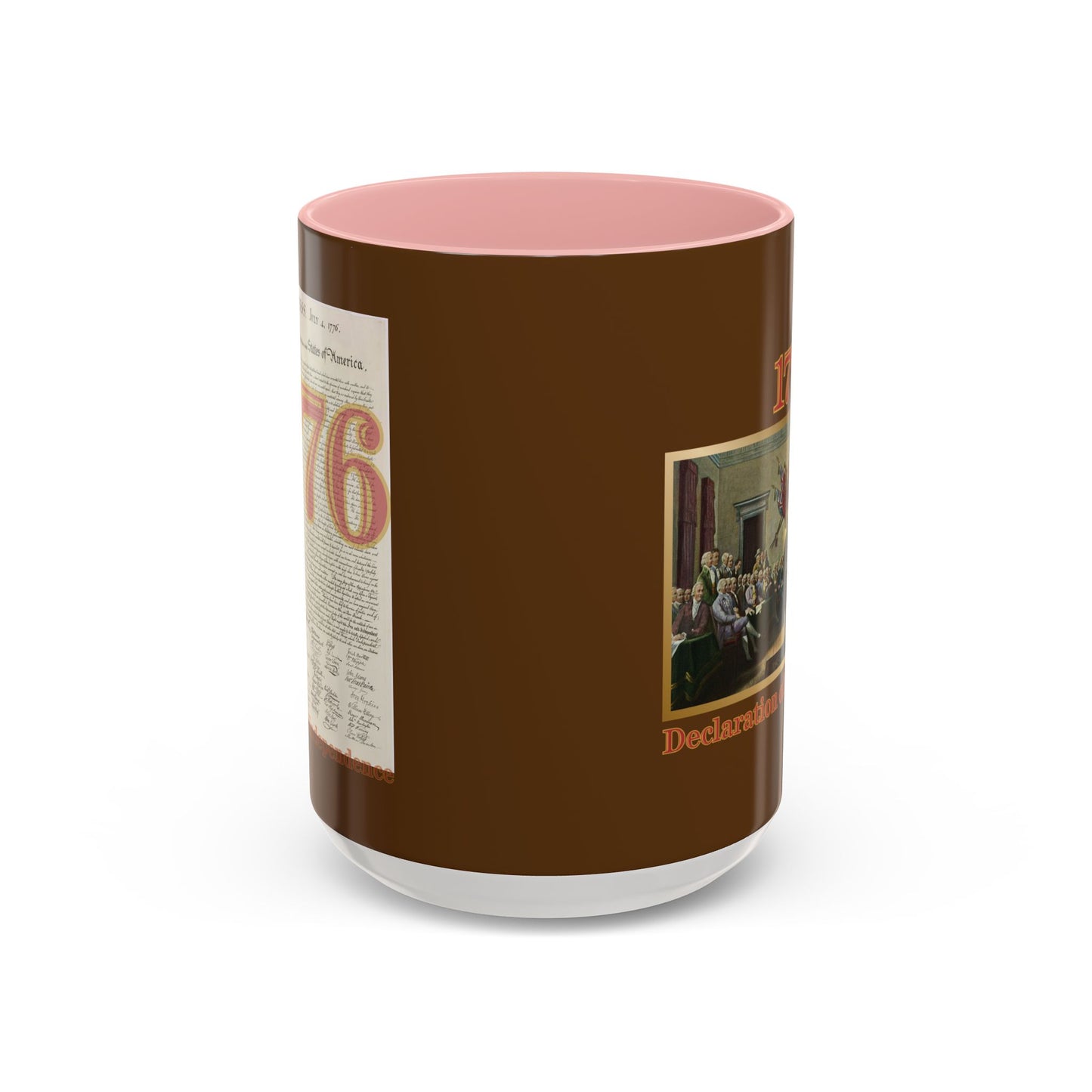Declaration of Independence Brown Accent Mug by theGreenDragonTavern.shop