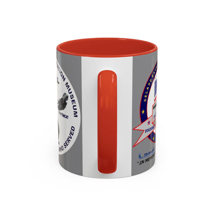 DNASM 2-sided, Founding & Student Art w/WhiteBG Grey Accent Mug by theGreenDragonTavern.shop