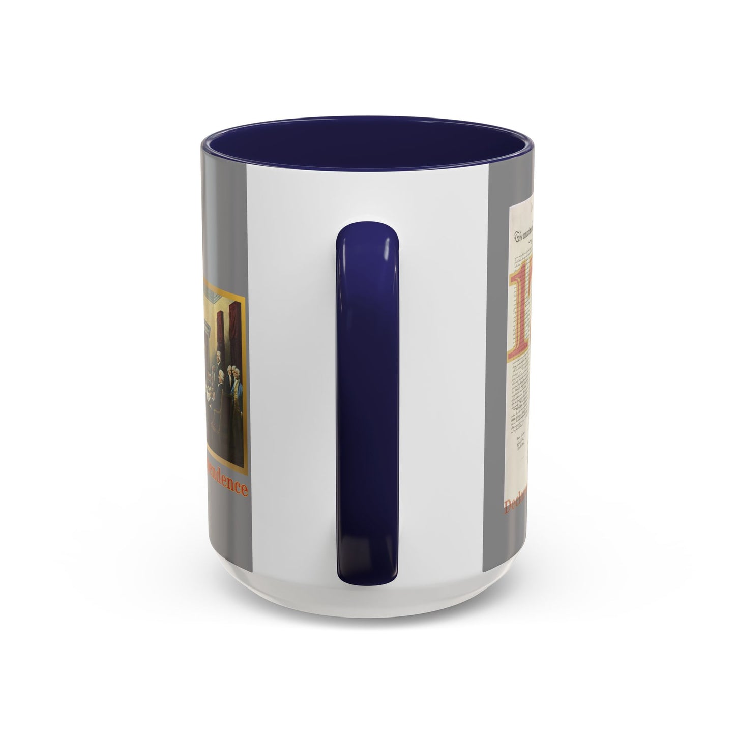Declaration of Independence Grey Accent Mug by theGreenDragonTavern.shop
