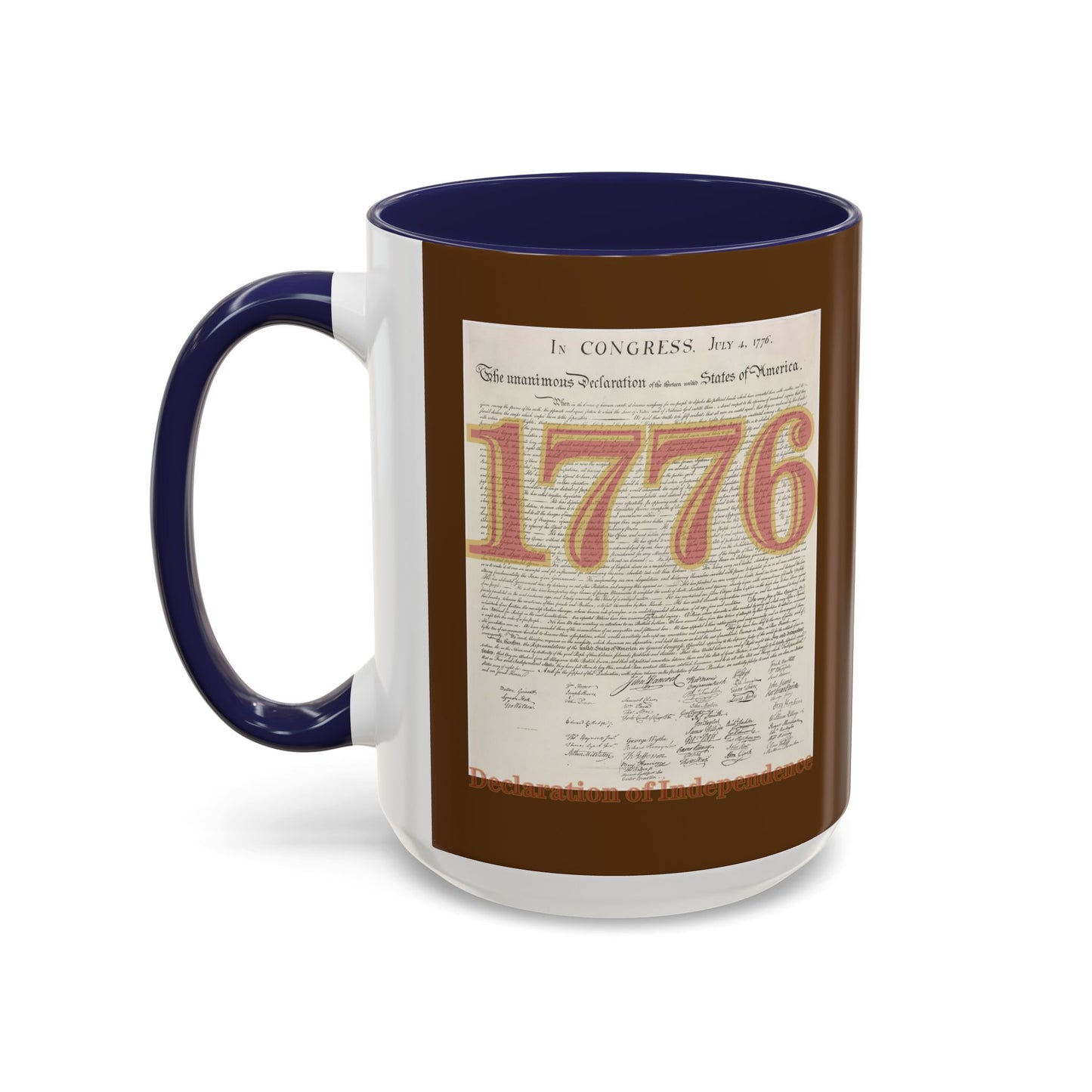 Declaration of Independence Brown Accent Mug by theGreenDragonTavern.shop