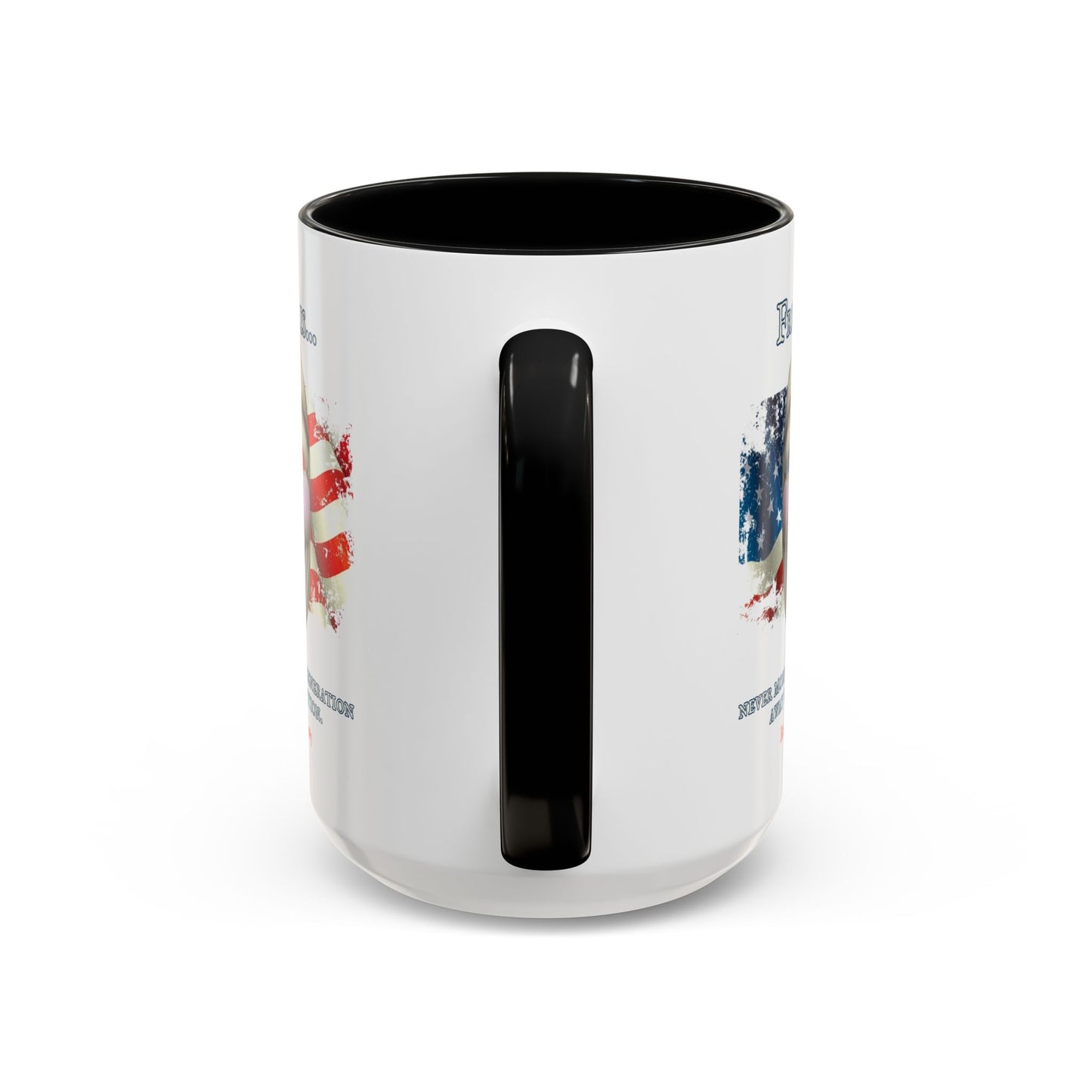 Ronald Reagan Freedom Vendetta White Accent Mug by theGreenDragonTavern.shop