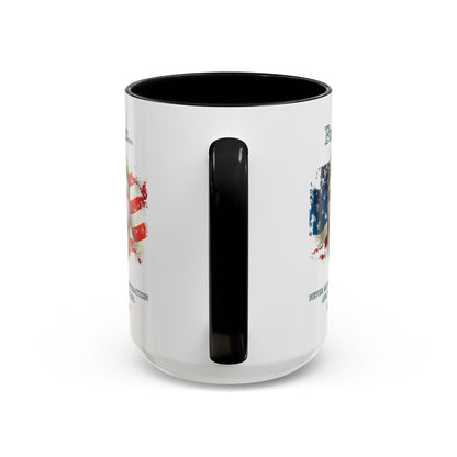 Ronald Reagan Freedom Vendetta White Accent Mug by theGreenDragonTavern.shop