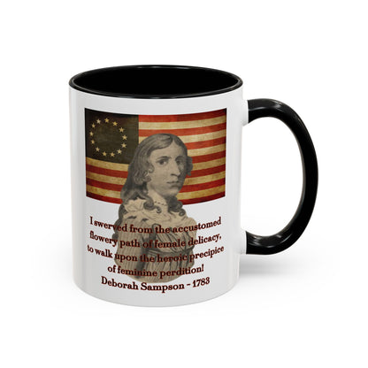 Deborah Sampson, America's Mulan White Accent Mug by theGreenDragonTavern.shop