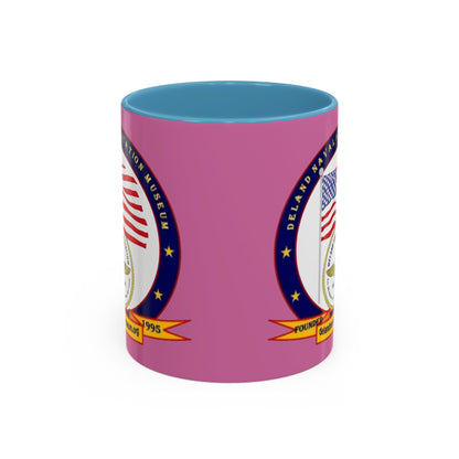 DeLand Naval Air Station Museum Pink Accent Mug by theGreenDragonTavern.shop