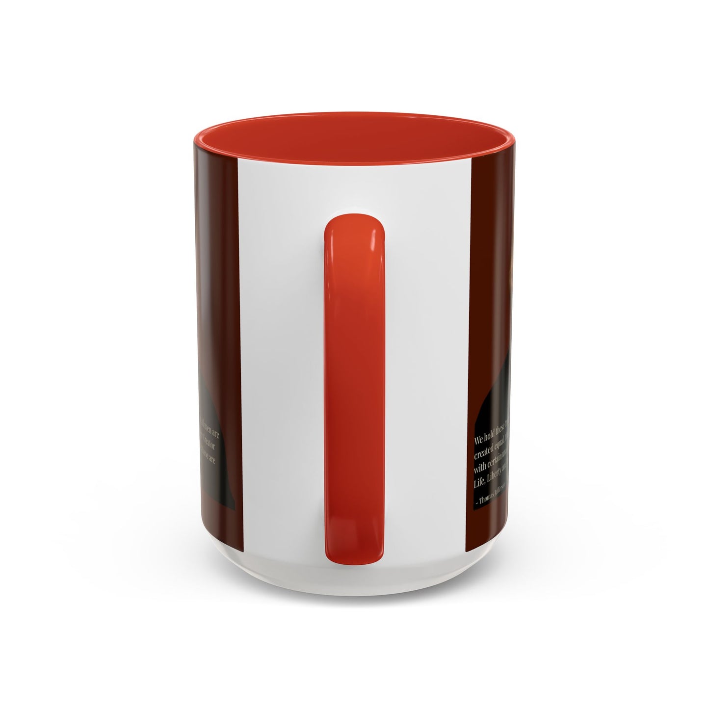 We hold these truths to be self-evident Brown Accent Mug by theGreenDragonTavern.shop