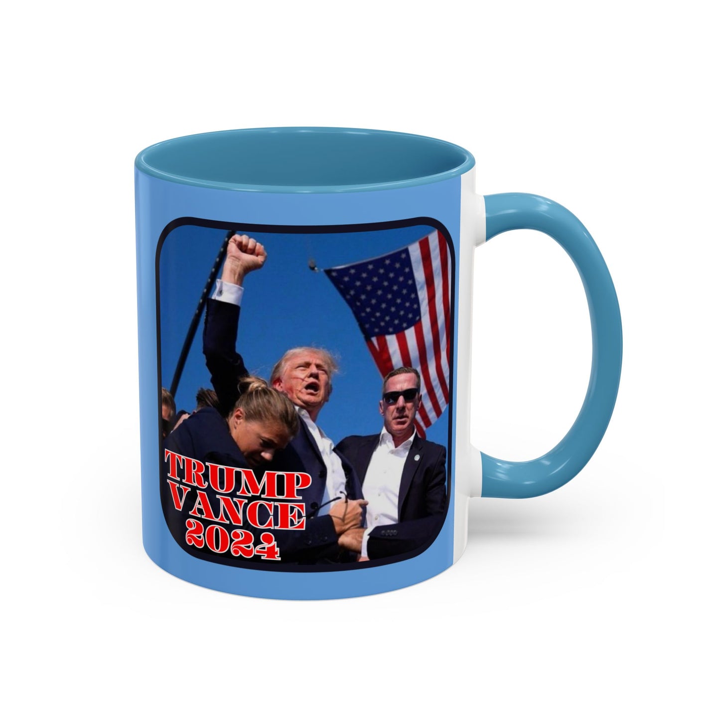 Trump and Vance 2024 Accent Mug by theGreenDragonTavern.shop