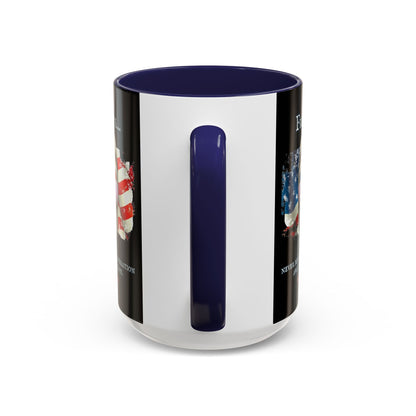 Ronald Reagan Freedom Vendetta Black Accent Mug by theGreenDragonTavern.shop
