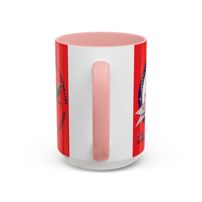 DNASM 2-sided, Founding & Student Art Red Accent Mug by theGreenDragonTavern.shop