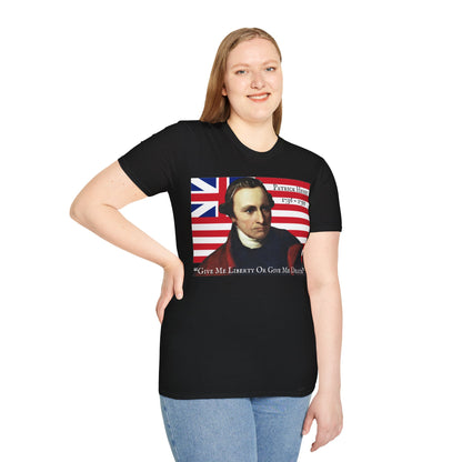 Patrick Henry Dark colors Unisex T-Shirt by theGreenDragonTavern.shop