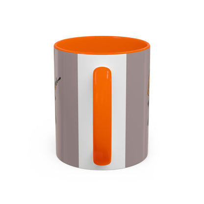 Hula Girl Packin' Heat Grey Accent Mug by theGreenDragonTavern.shop