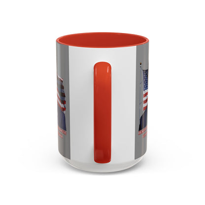 Charlie Kirk, Healthy Debate Grey Accent Mug by theGreenDragonTavern.shop