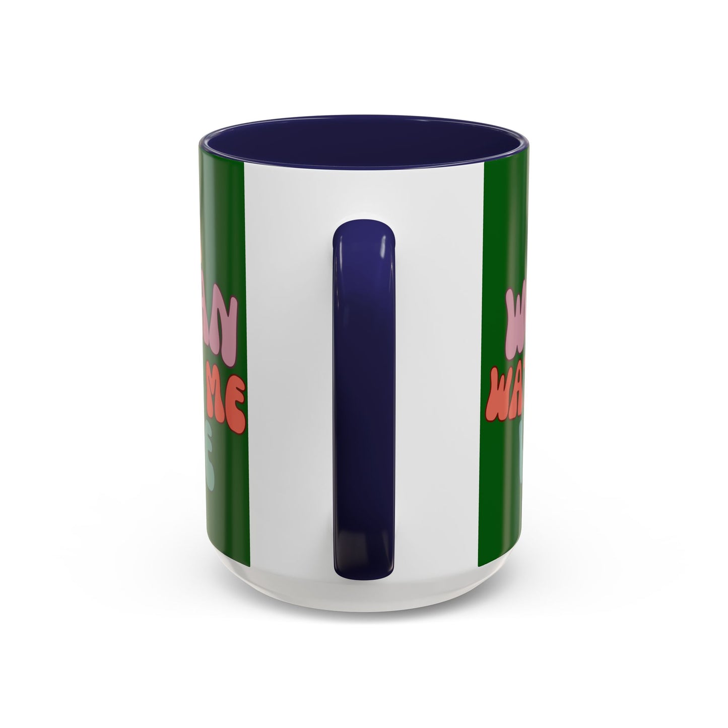 I Am Woman Watch Me Vote Dark Green Accent Mug by theGreenDragonTavern.shop
