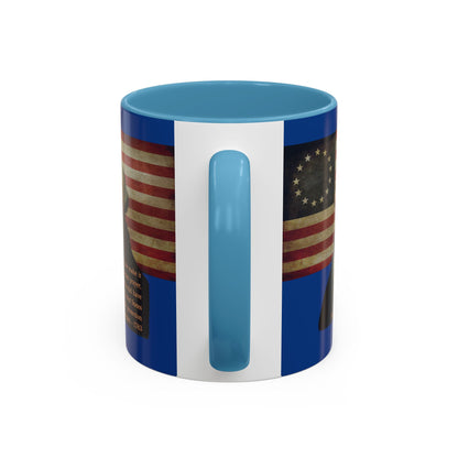 Washington's Earnest Prayer Dark Blue Accent Mug by theGreenDragonTavern.shop