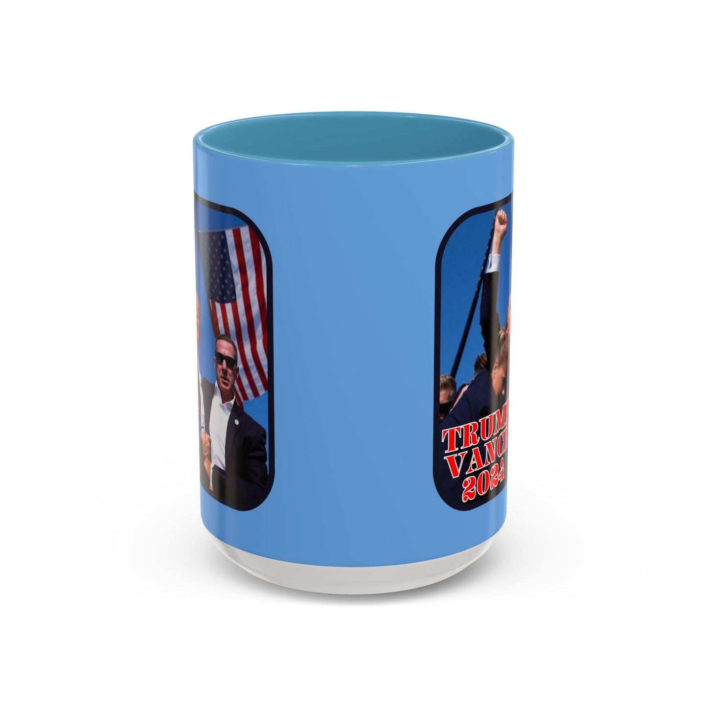 Trump and Vance 2024 Accent Mug by theGreenDragonTavern.shop