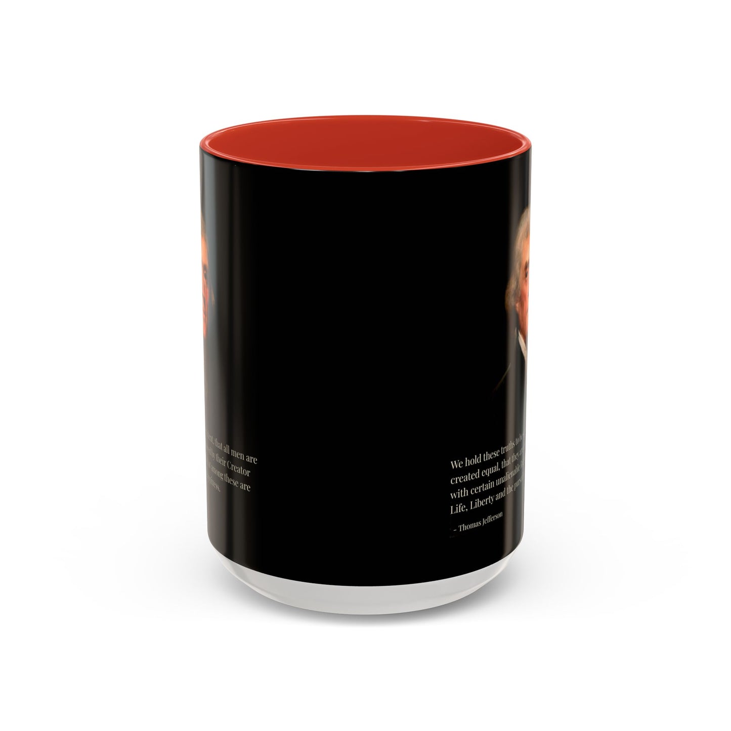 We hold these truths to be self-evident Black Accent Mug by theGreenDragonTavern.shop