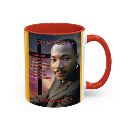 Use Me God, MLK Jr Yellow Accent Mug by theGreenDragonTavern.shop