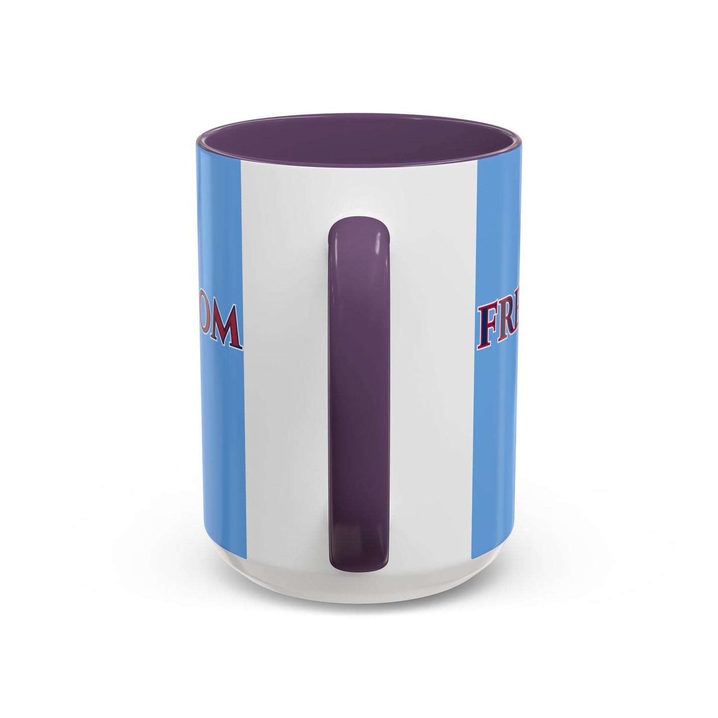 Freedom, Light Blue Accent Mug by theGreenDragonTavern.shop