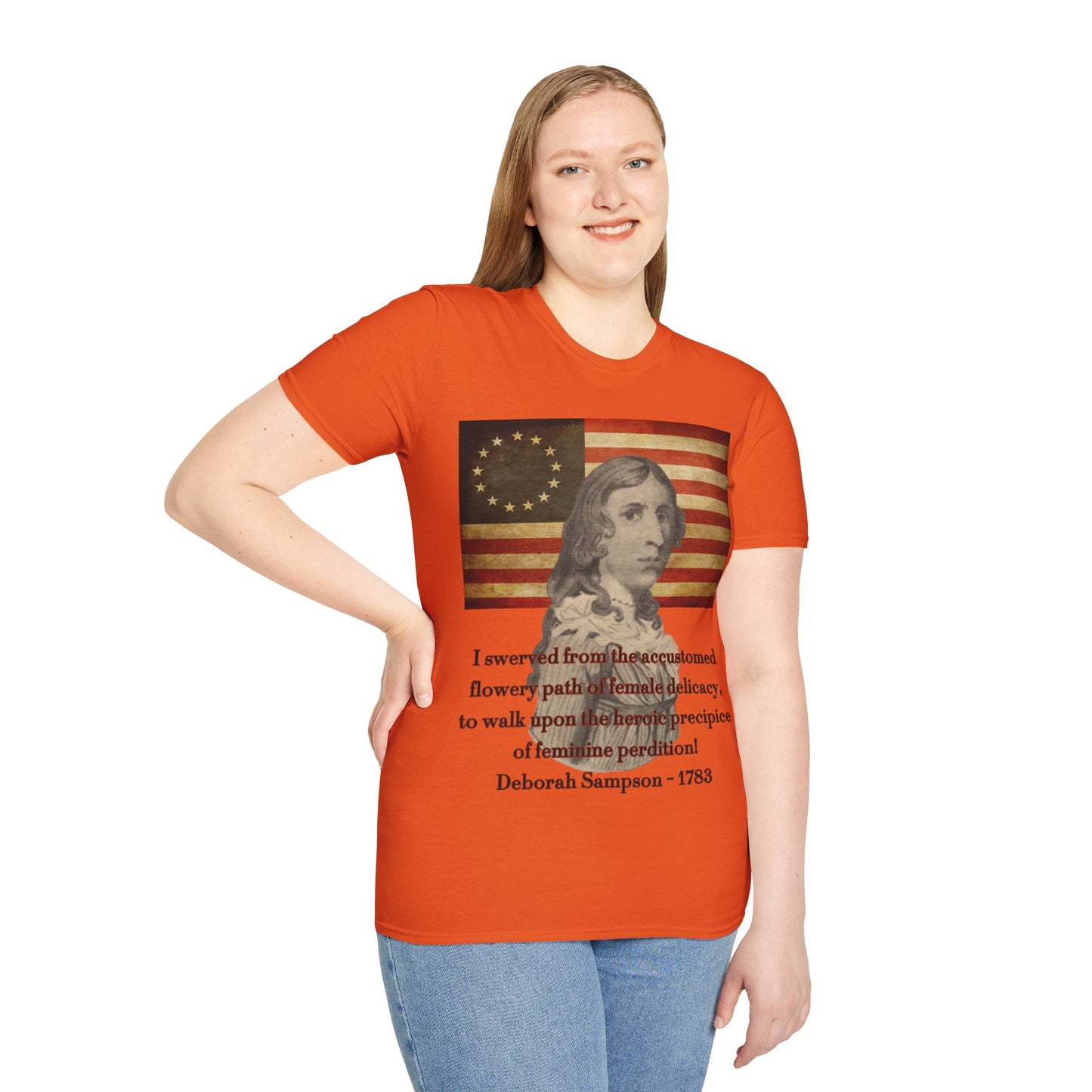 Deborah Sampson, America's Mulan Light colors Unisex T-Shirt by theGreenDragonTavern.shop