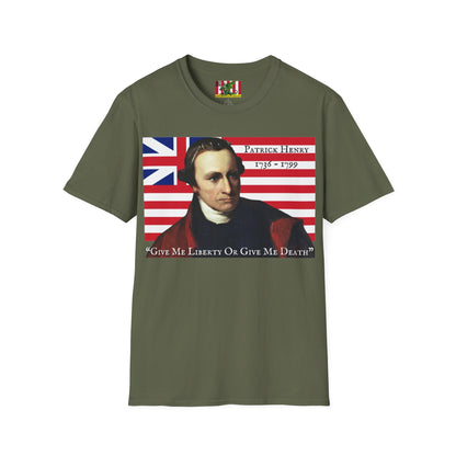 Patrick Henry Dark colors Unisex T-Shirt by theGreenDragonTavern.shop
