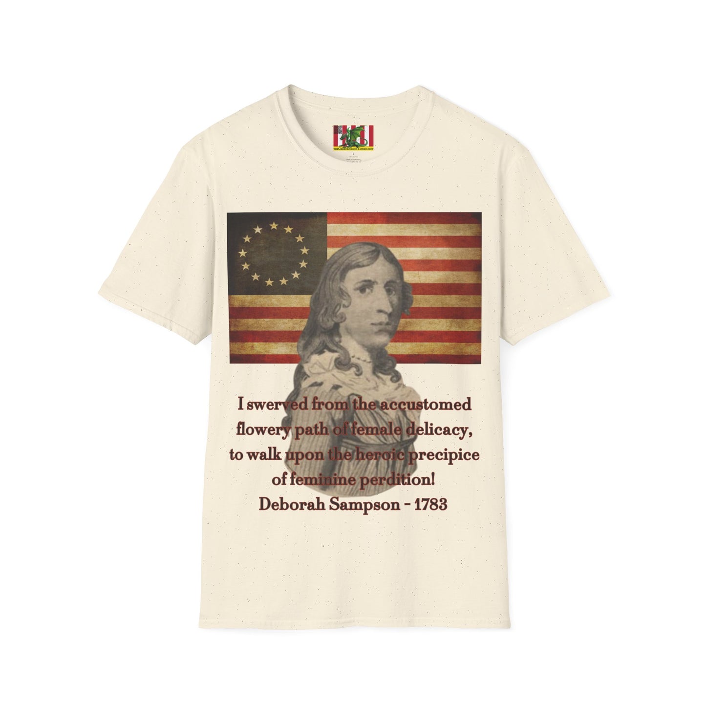 Deborah Sampson, America's Mulan Light colors Unisex T-Shirt by theGreenDragonTavern.shop