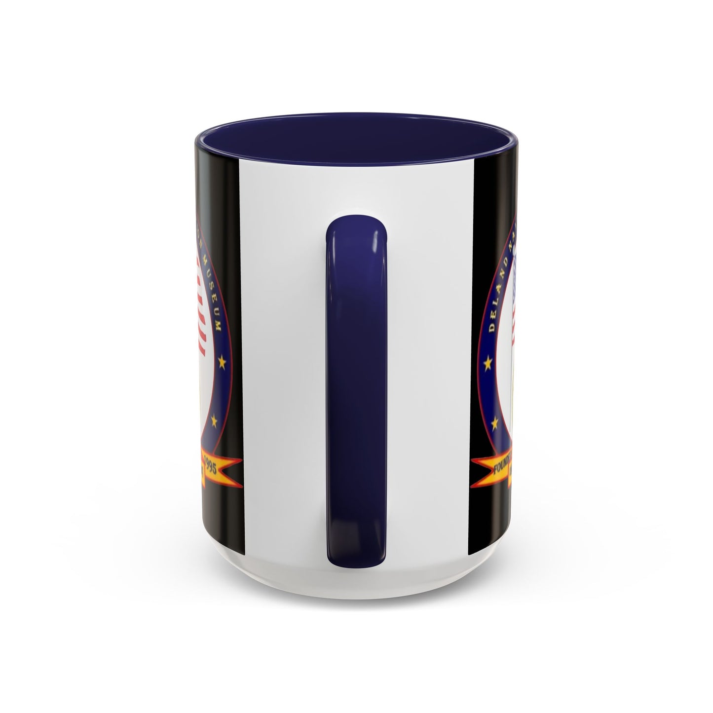 DeLand Naval Air Station Museum Black Accent Mug by theGreenDragonTavern.shop
