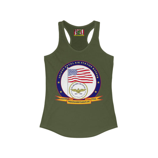 DeLand Naval Air Station Museum Women's Racerback Tank Top by theGreenDragonTavern.shop