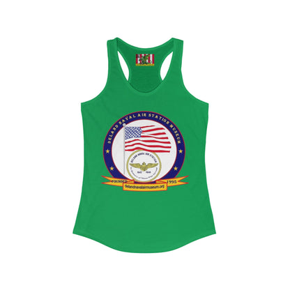 DeLand Naval Air Station Museum Women's Racerback Tank Top by theGreenDragonTavern.shop