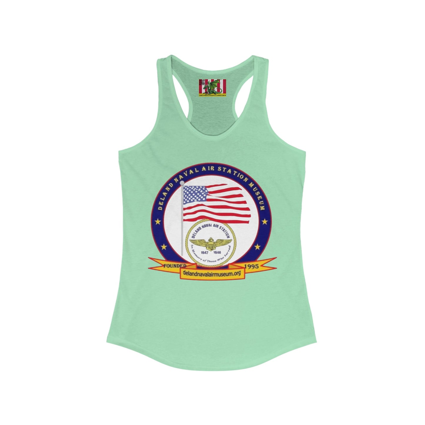 DeLand Naval Air Station Museum Women's Racerback Tank Top by theGreenDragonTavern.shop