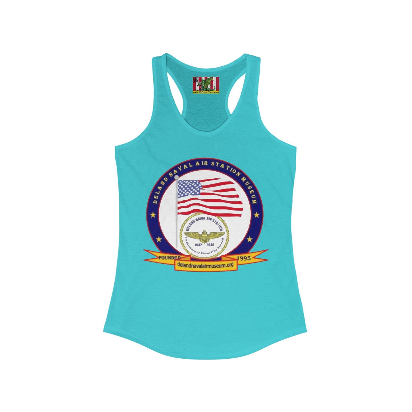 DeLand Naval Air Station Museum Women's Racerback Tank Top by theGreenDragonTavern.shop