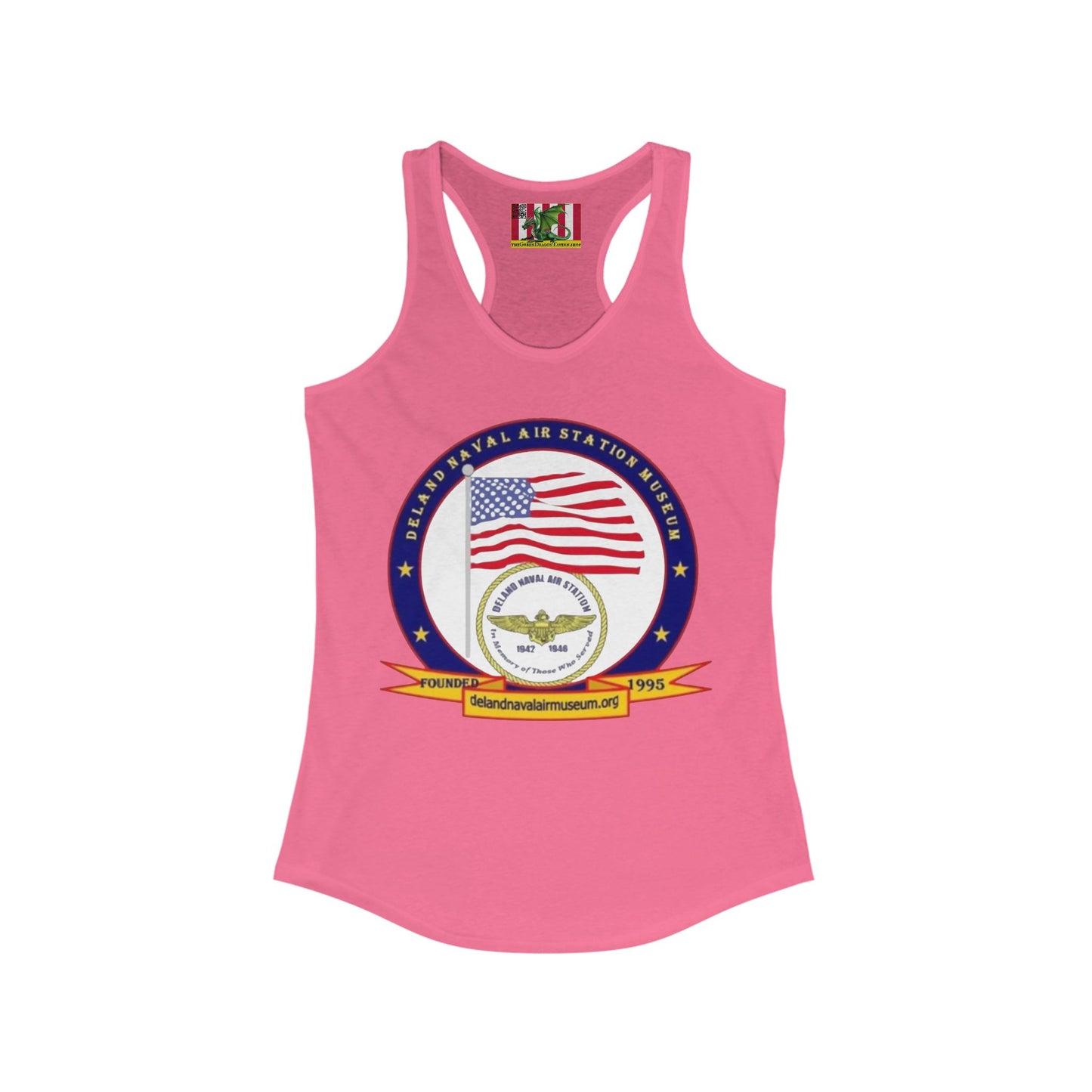 DeLand Naval Air Station Museum Women's Racerback Tank Top by theGreenDragonTavern.shop