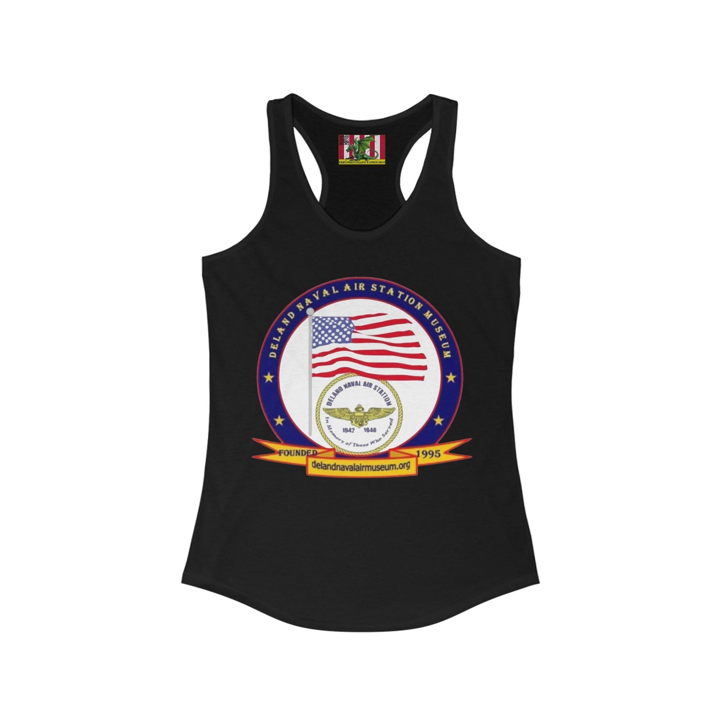 DeLand Naval Air Station Museum Women's Racerback Tank Top by theGreenDragonTavern.shop