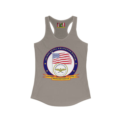 DeLand Naval Air Station Museum Women's Racerback Tank Top by theGreenDragonTavern.shop