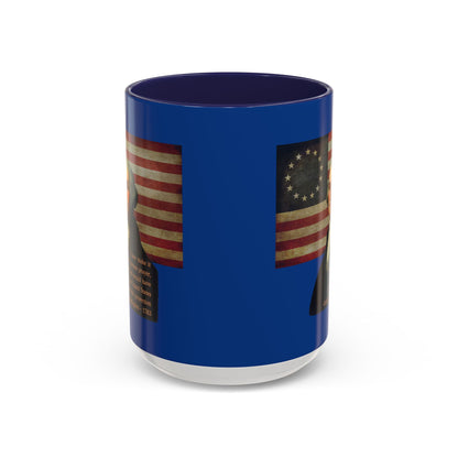Washington's Earnest Prayer Dark Blue Accent Mug by theGreenDragonTavern.shop