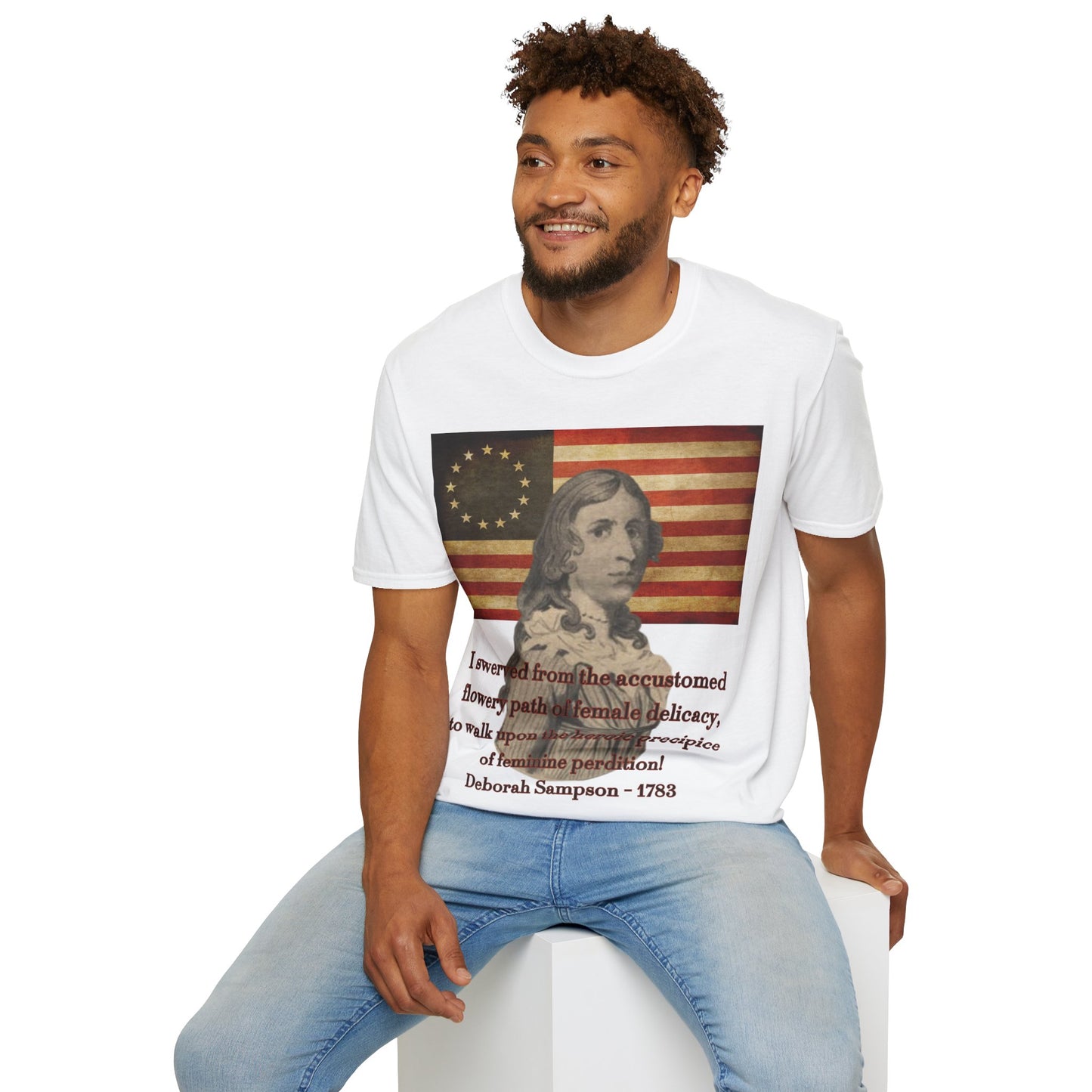 Deborah Sampson, America's Mulan Light colors Unisex T-Shirt by theGreenDragonTavern.shop