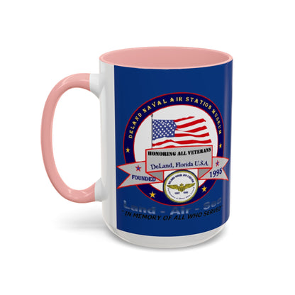 DNASM 2-sided, Founding & Student Art w/WhiteBG Dark Blue Accent Mug by theGreenDragonTavern.shop