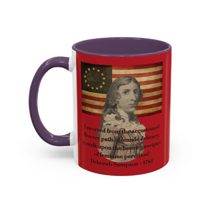 Deborah Sampson, America's Mulan Red Accent Mug by theGreenDragonTavern.shop