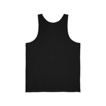 Hula Girl Packin' Heat Unisex Jersey Tank Top by theGreenDragonTavern.shop