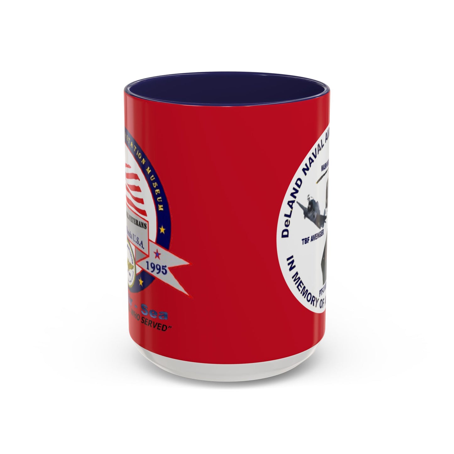 DNASM 2-sided, Founding & Student Art w/WhiteBG Red Accent Mug by theGreenDragonTavern.shop