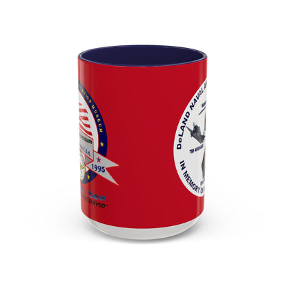 DNASM 2-sided, Founding & Student Art w/WhiteBG Red Accent Mug by theGreenDragonTavern.shop