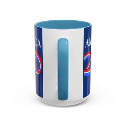 America 250 Dark Blue Accent Mug by theGreenDragonTavern.shop