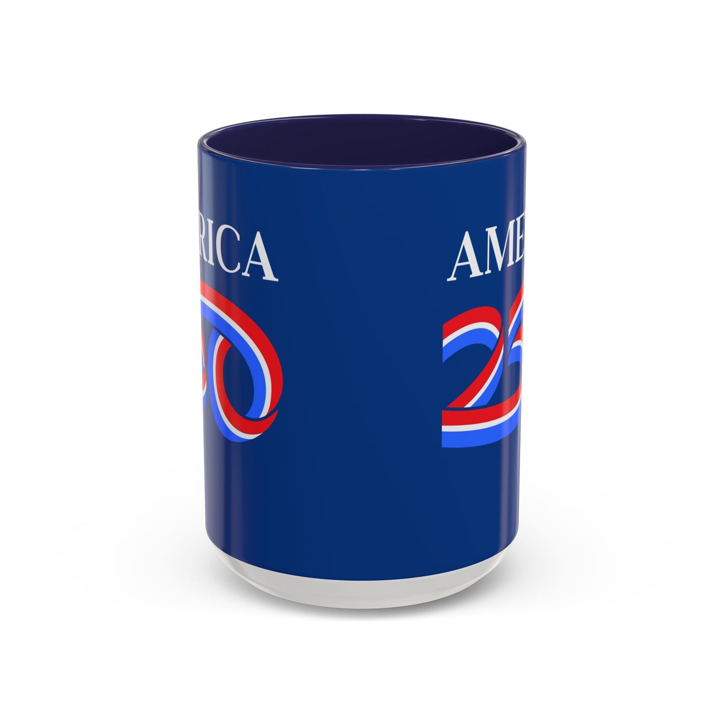 America 250 Dark Blue Accent Mug by theGreenDragonTavern.shop